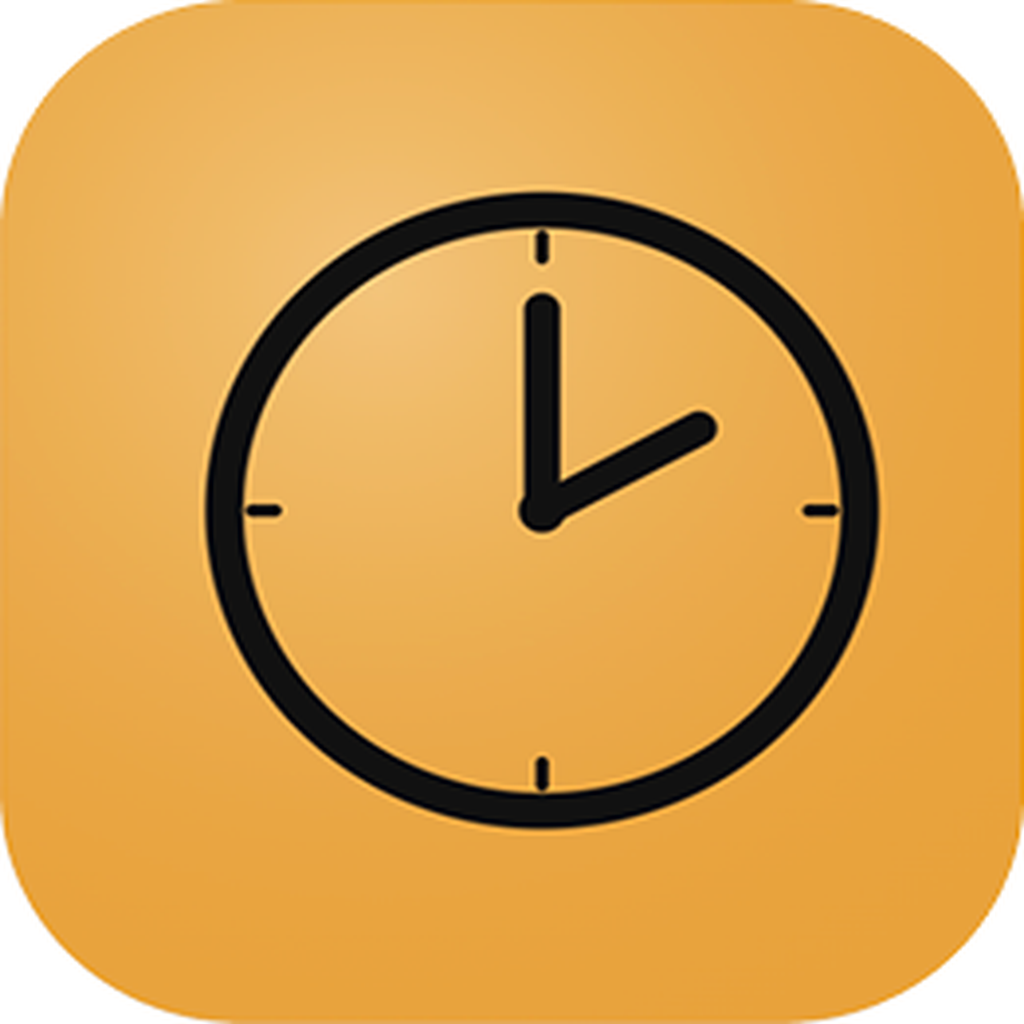 Cronwatch app icon, a quiet amber clock face on cream.